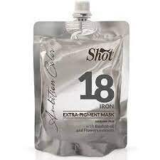 Shot ш4690/SHAM18 18 IRON, 200 мл. Маска Экстра Пигмент СЕРЫЙ МЕТАЛЛИК